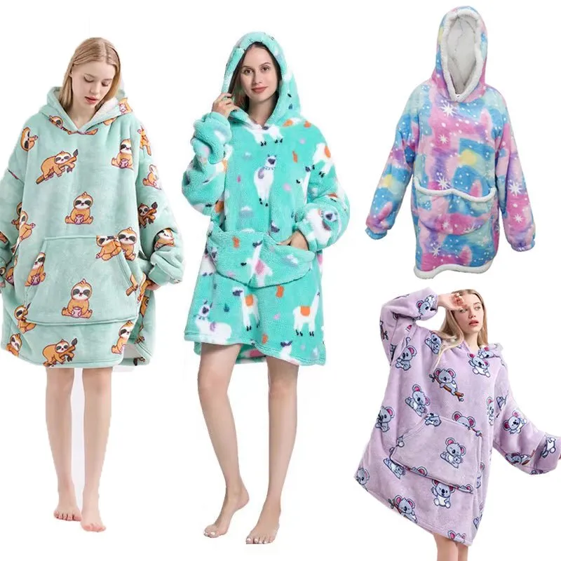 Adult Blanket Hoodie Women 85cm