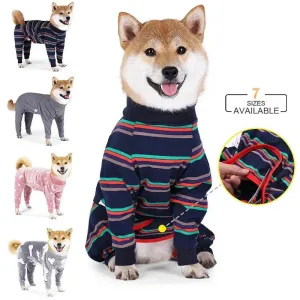 AnniePaw Nurture Elite Post-Op Four-Leg Dog Recovery Suit Cozy Comfort-A