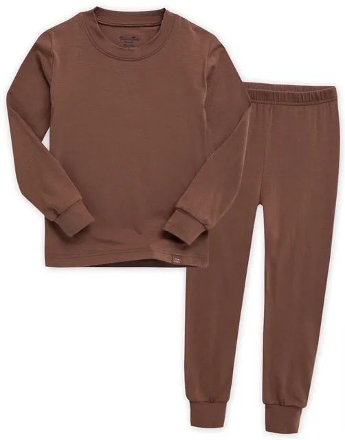 Brown Modal Long Sleeve Pajama