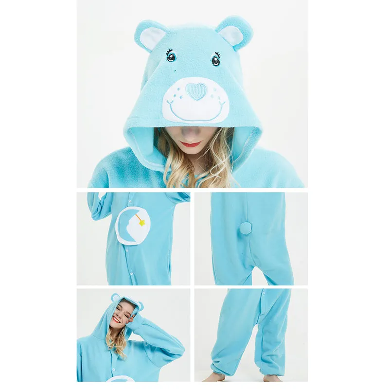 Cartoon Cute Funny Bear One-piece Pajamas Couples Comfortable Home Clothes