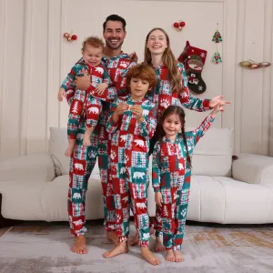 Christmas Festive Family Matching Onesie Pajama Set