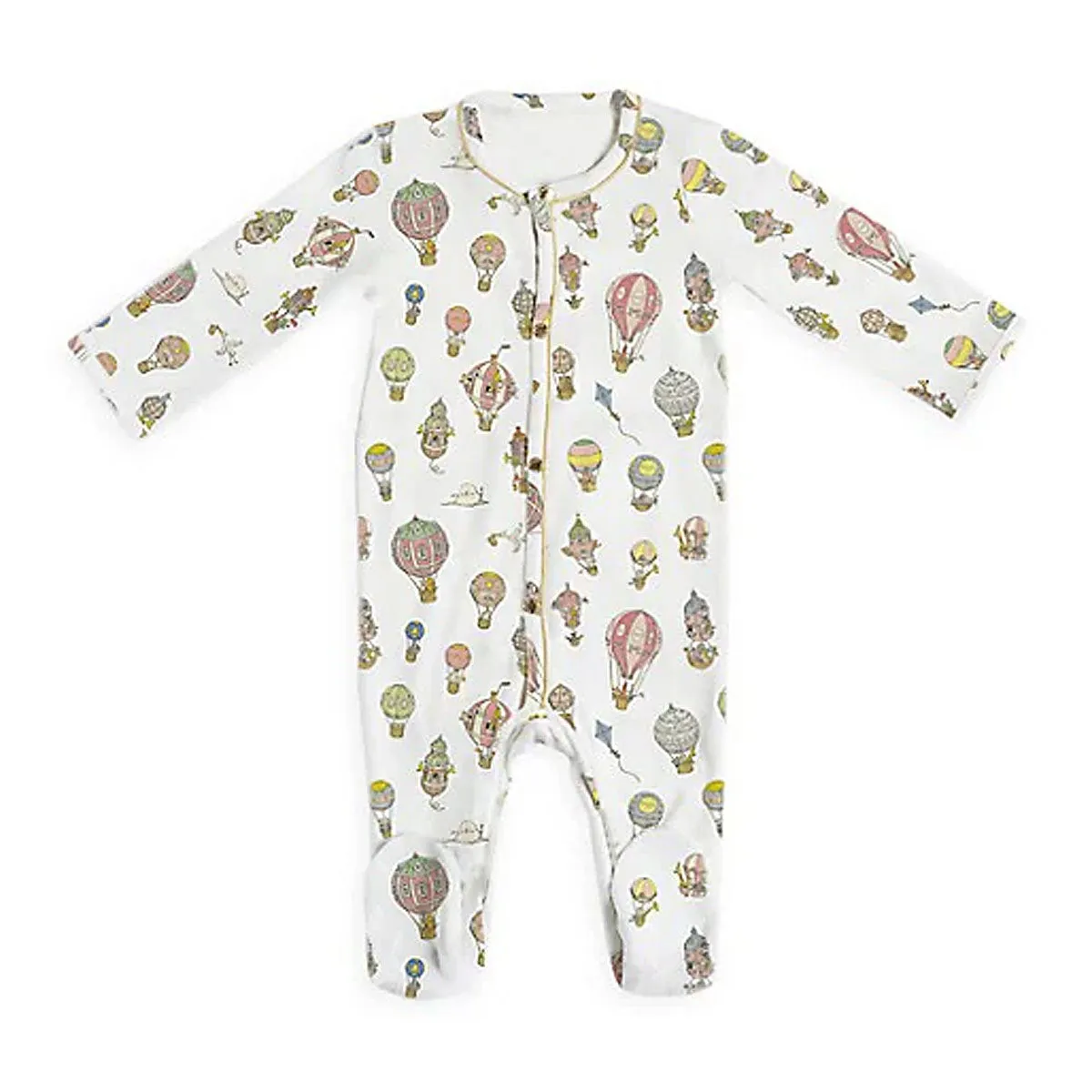 Classic Playsuit Footed Onesie in Hot Air Balloon