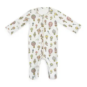 Classic Playsuit Footed Onesie in Hot Air Balloon