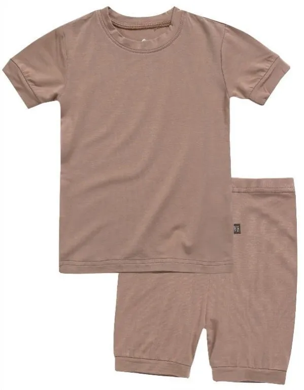 Colorful Brown Short Sleeve Pajamas