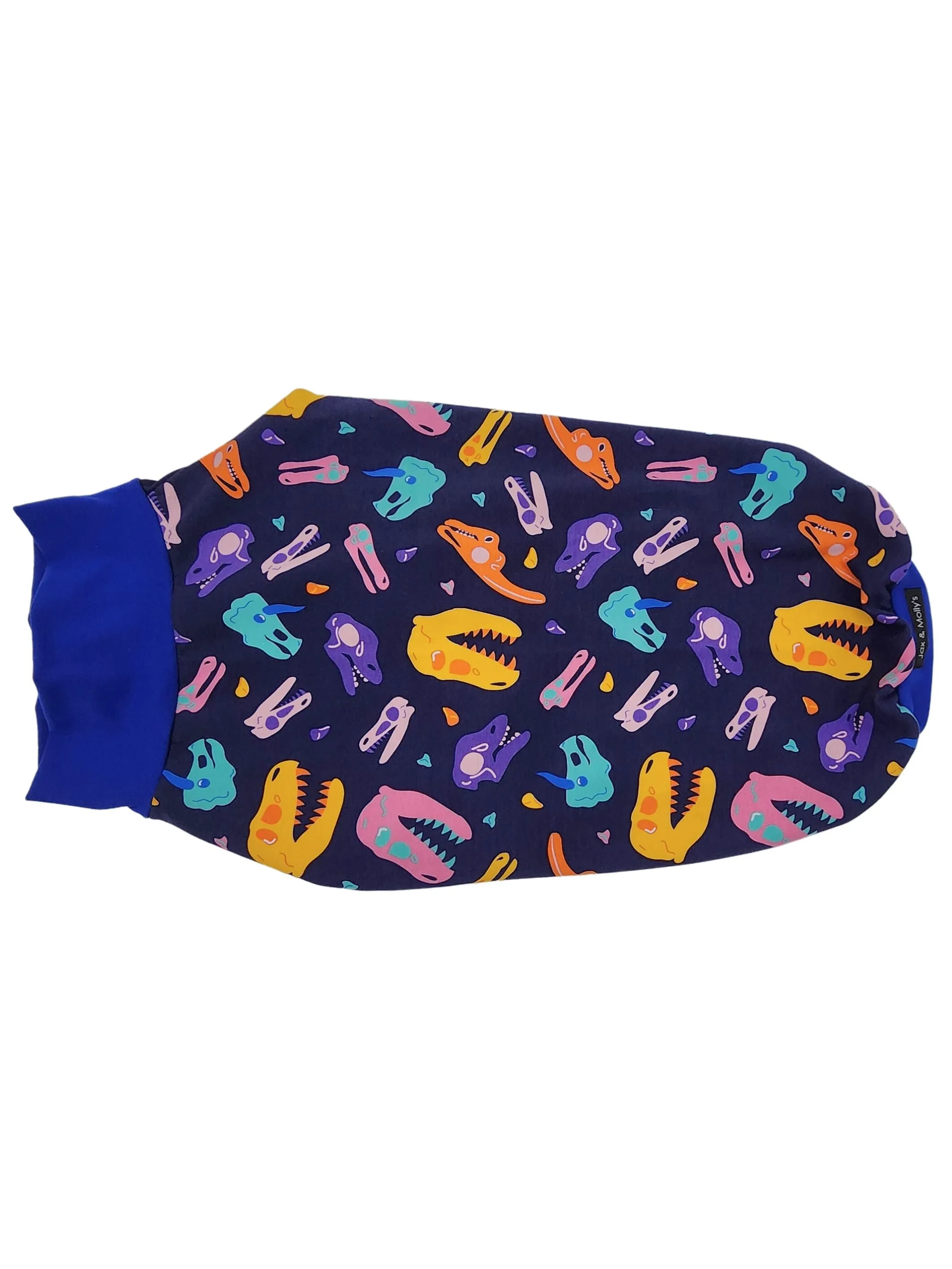 Colorful Dino Skulls Dog Pajamas