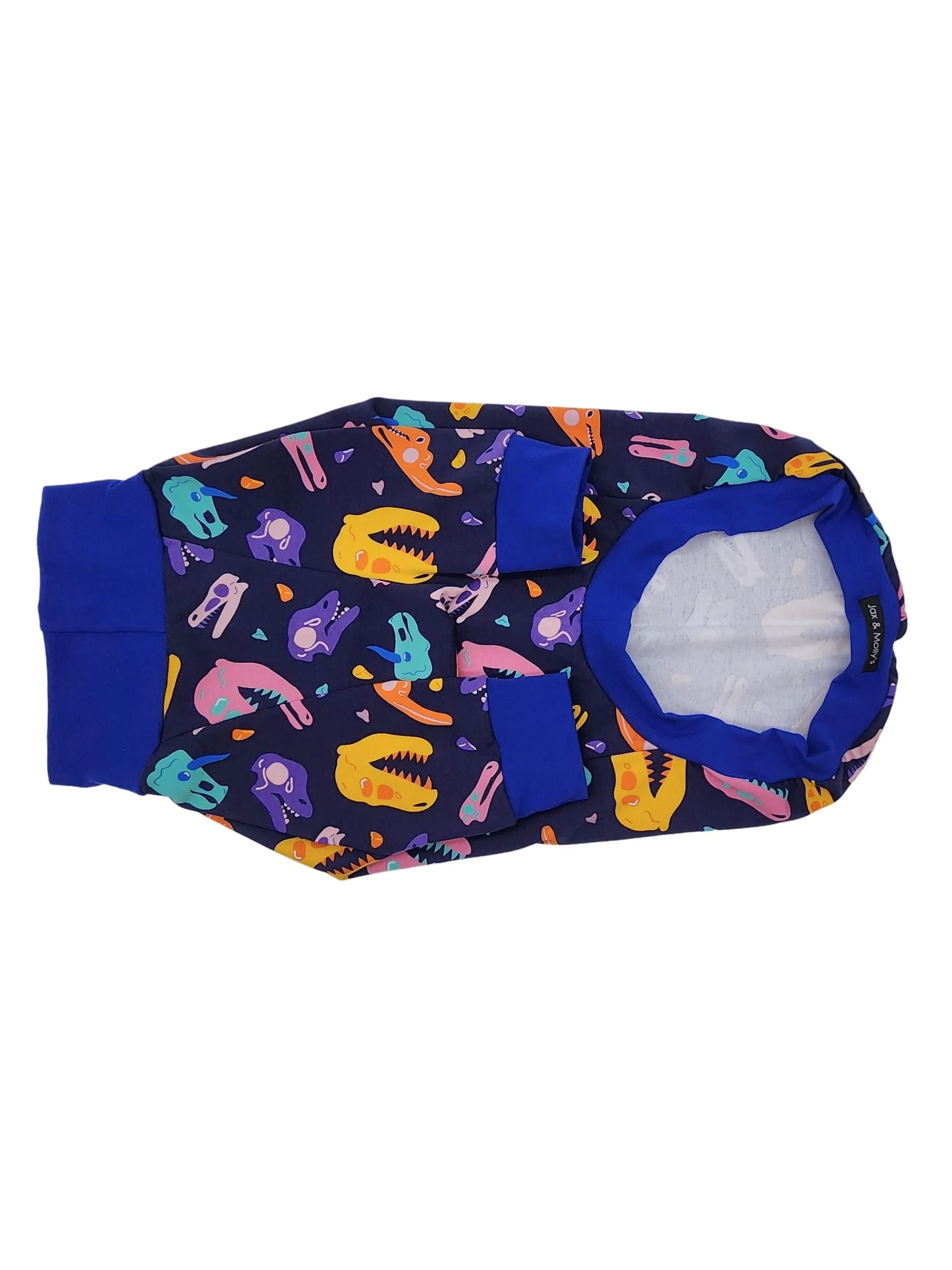 Colorful Dino Skulls Dog Pajamas