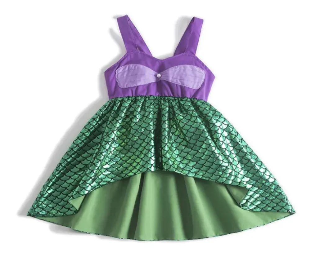 Disney Little Mermaid Ariel Girl's Character Tank Dress