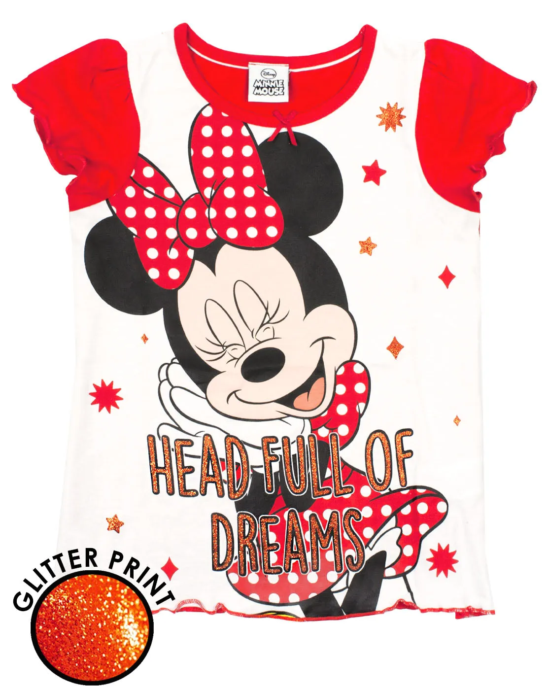 Disney Minnie Mouse Girl's Short Pyjamas - Red