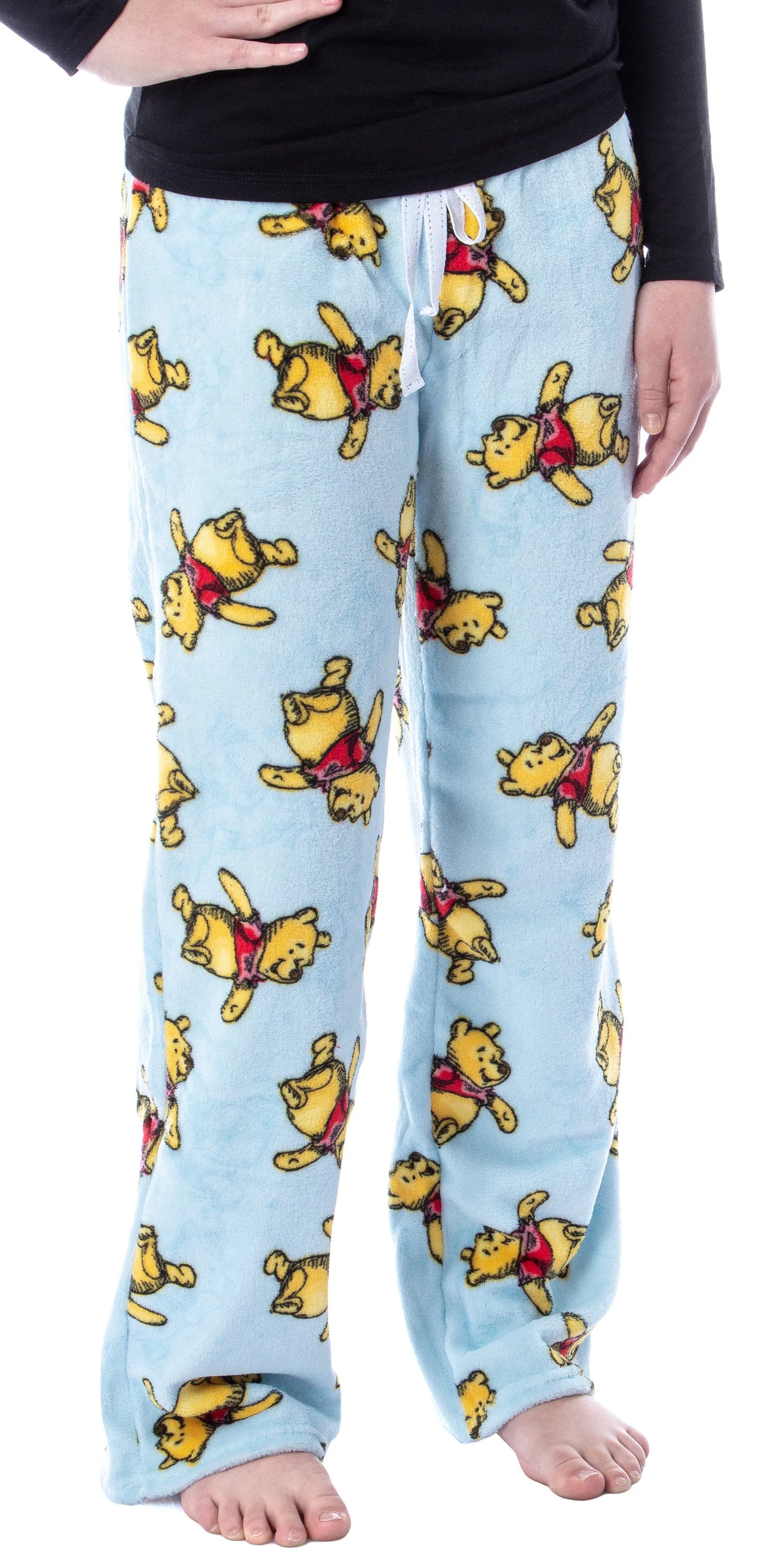 Disney Women's Winnie The Pooh Sketch Toss Print Loungewear Pajama Pants