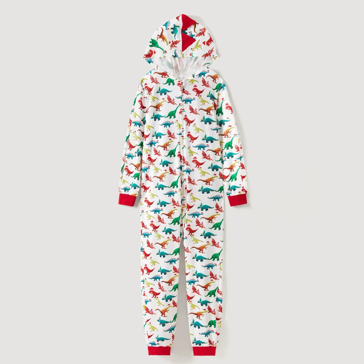 Family Matching Dinosaur Christmas Onesie Pajama Set