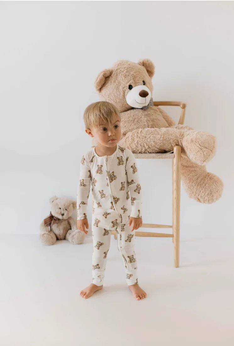 Kendy x FF Bears | 🧸  Bamboo Zip Pajamas