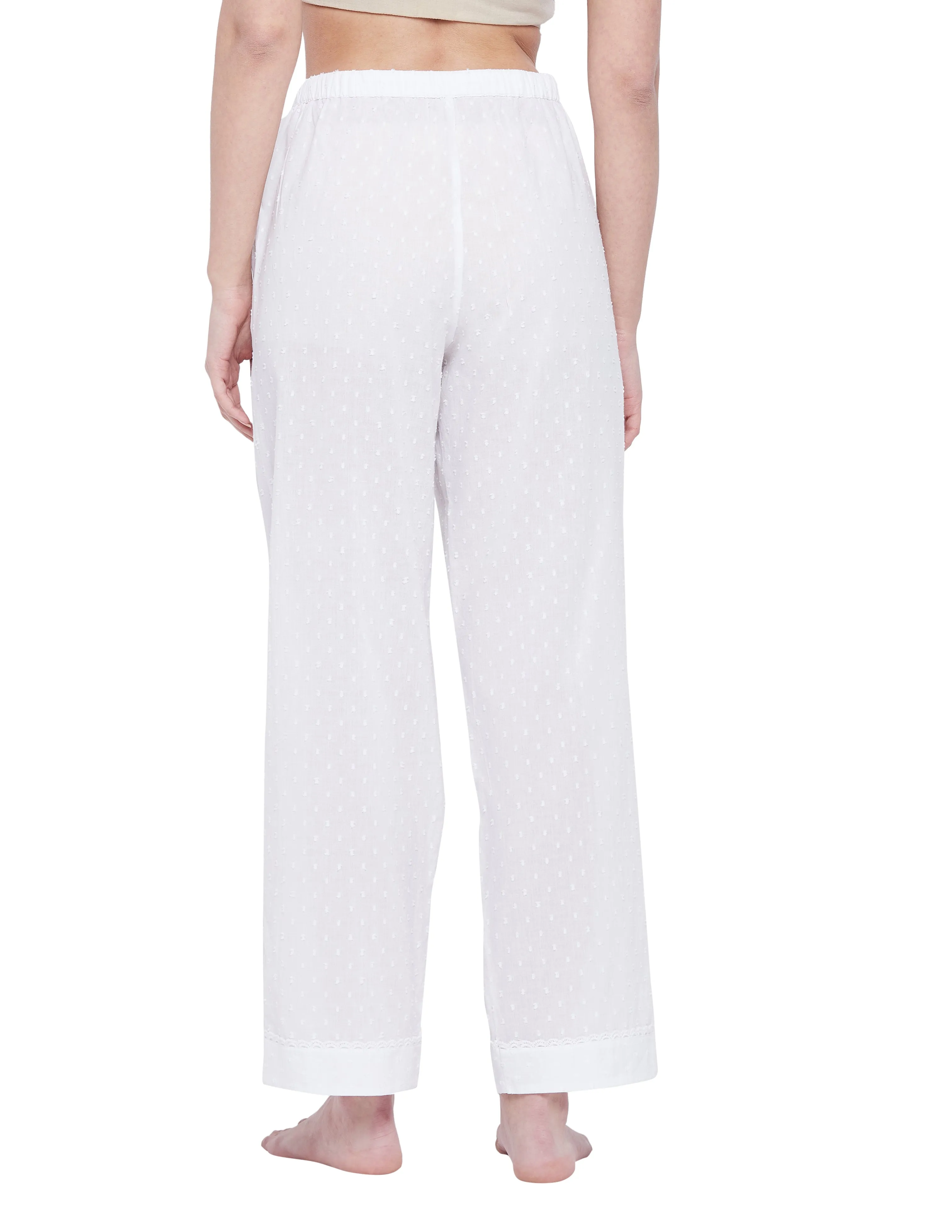 Lana Cotton Lace Sleep Pajamas