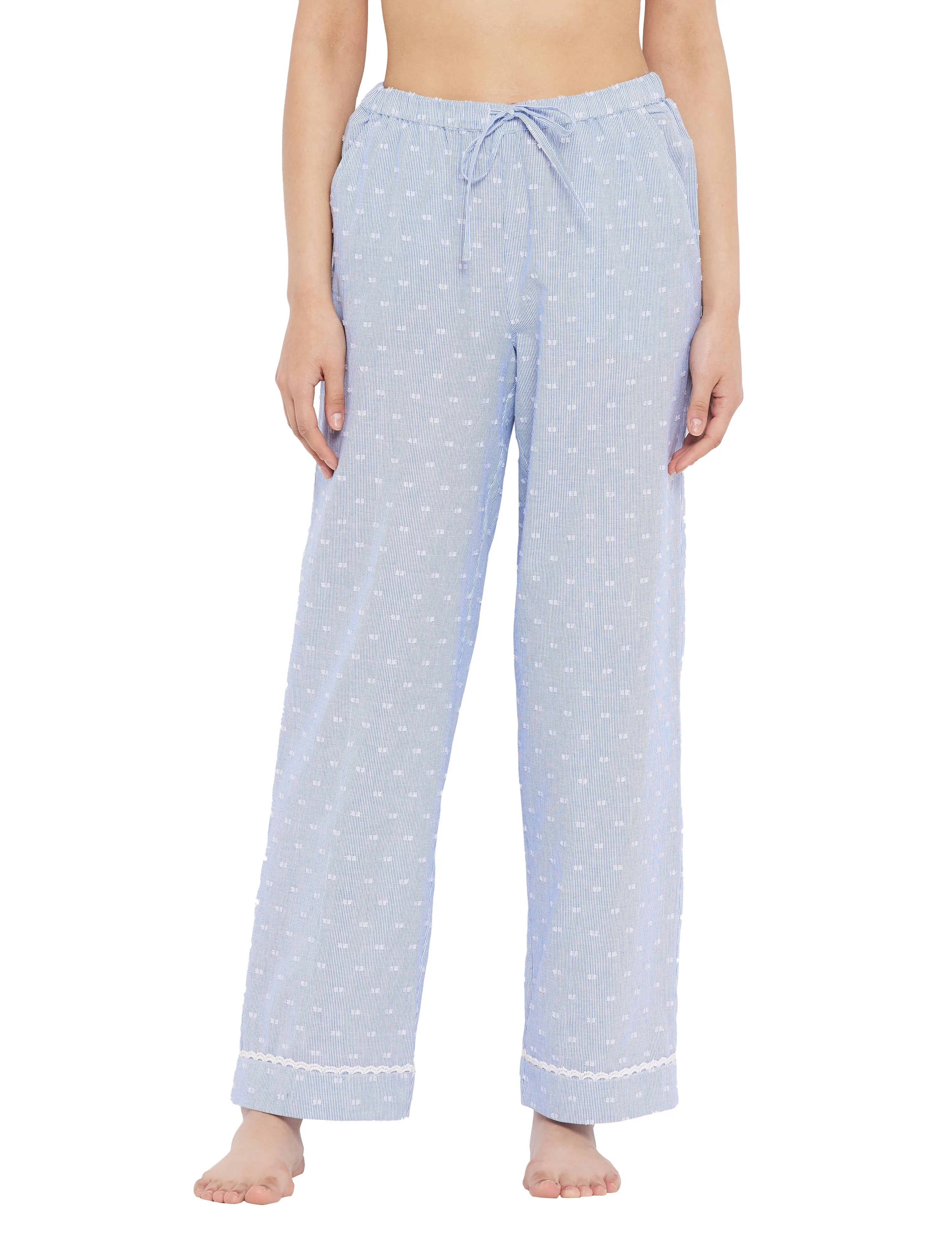 Lana Cotton Lace Sleep Pajamas