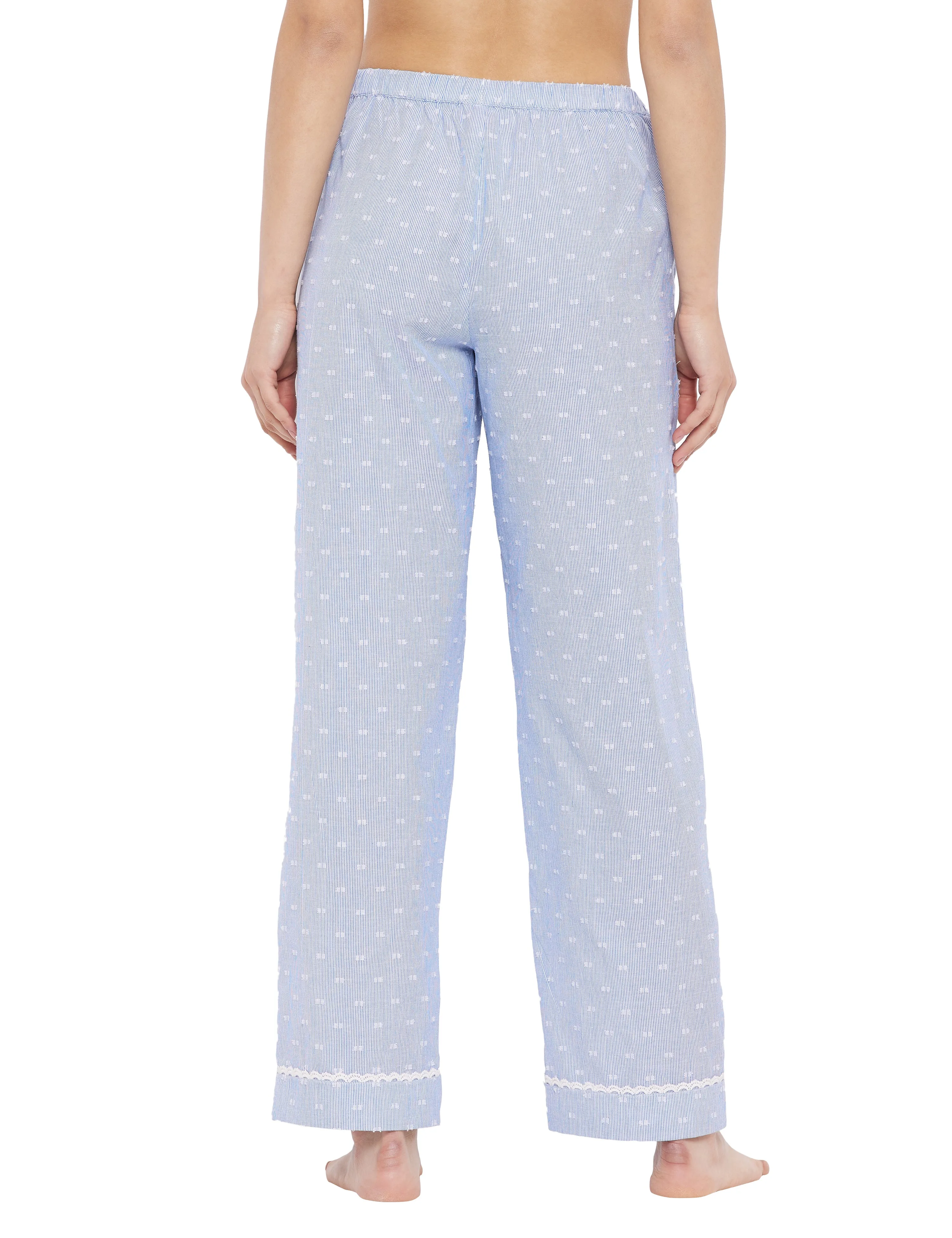 Lana Cotton Lace Sleep Pajamas