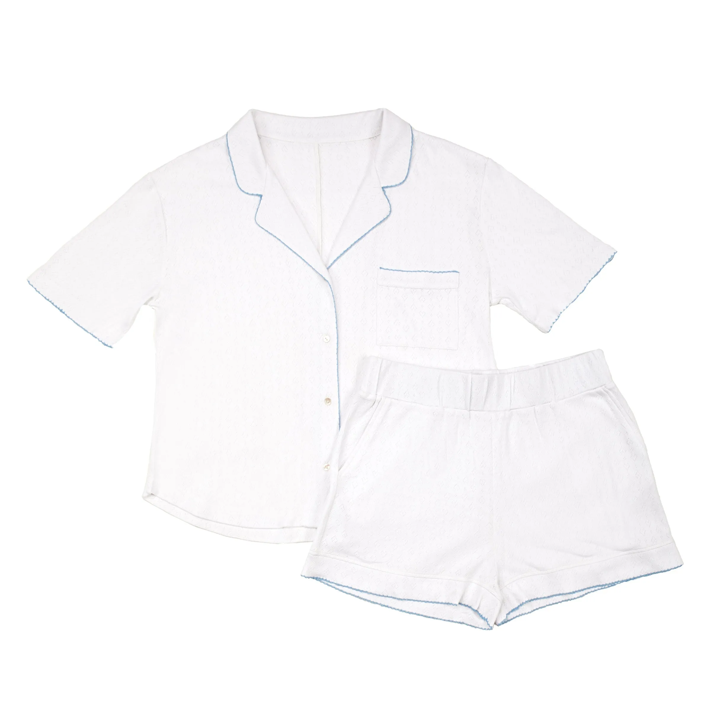 Liza Pointelle Cotton Short Pajamas