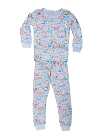 MBTA Transit-Themed Pajamas Set 6Y