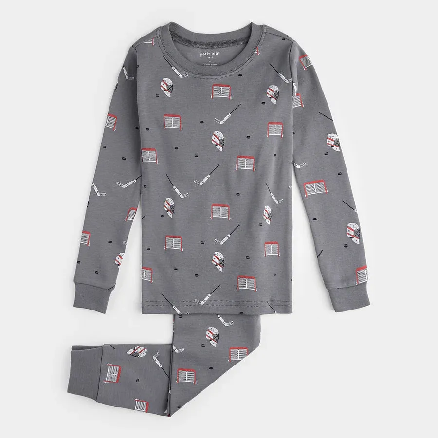 MIL Hockey Gear Print Pajama Set