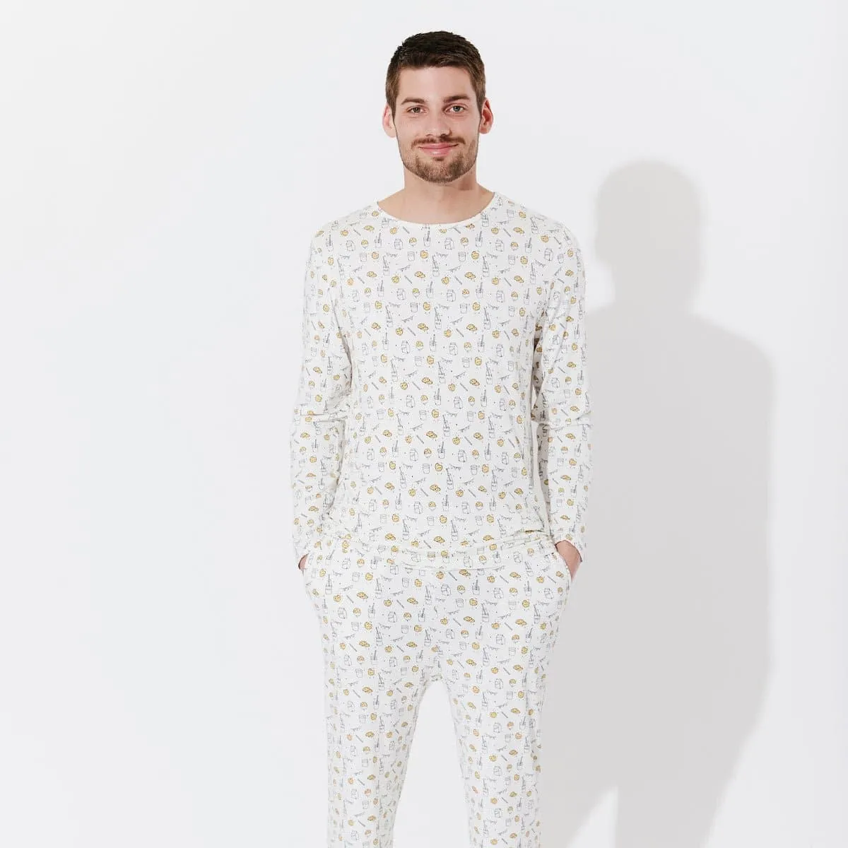 Milk & Cookies Bamboo Men's Pajama Set