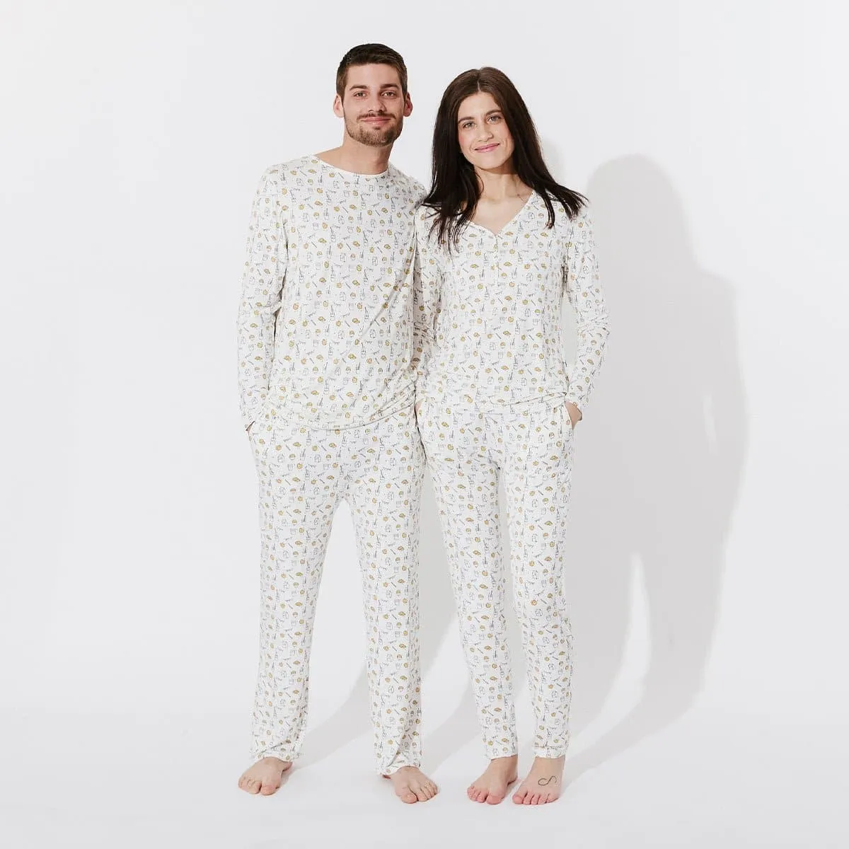 Milk & Cookies Bamboo Men's Pajama Set