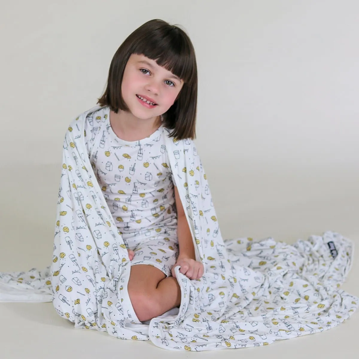 Milk & Cookies Original Bamboo Kids Pajama Short Set