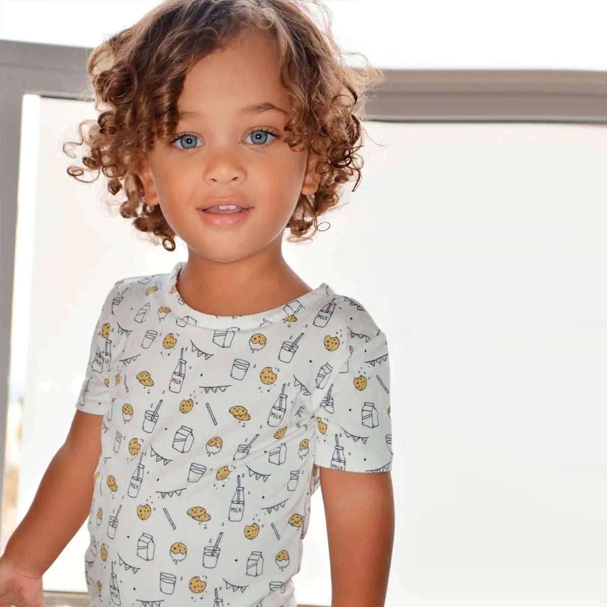 Milk & Cookies Original Bamboo Kids Pajama Short Set