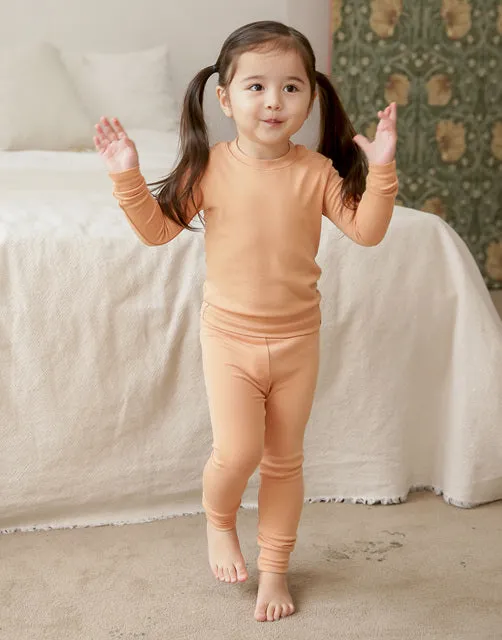 Milk Orange Modal Long Sleeve Pajama