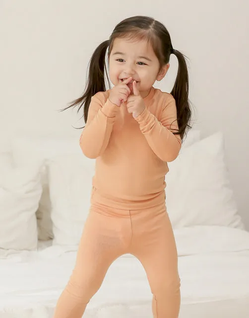 Milk Orange Modal Long Sleeve Pajama