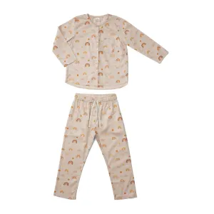 Olly Pyjamas Set - Rainbow love sandy