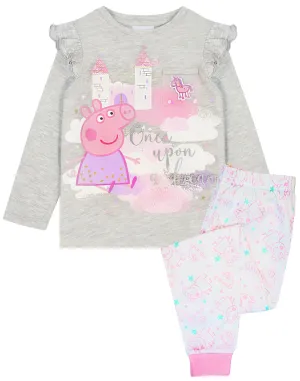 Peppa Pig Pink Mesh Pocket Pyjamas for Girls - T-shirt & Legging Set