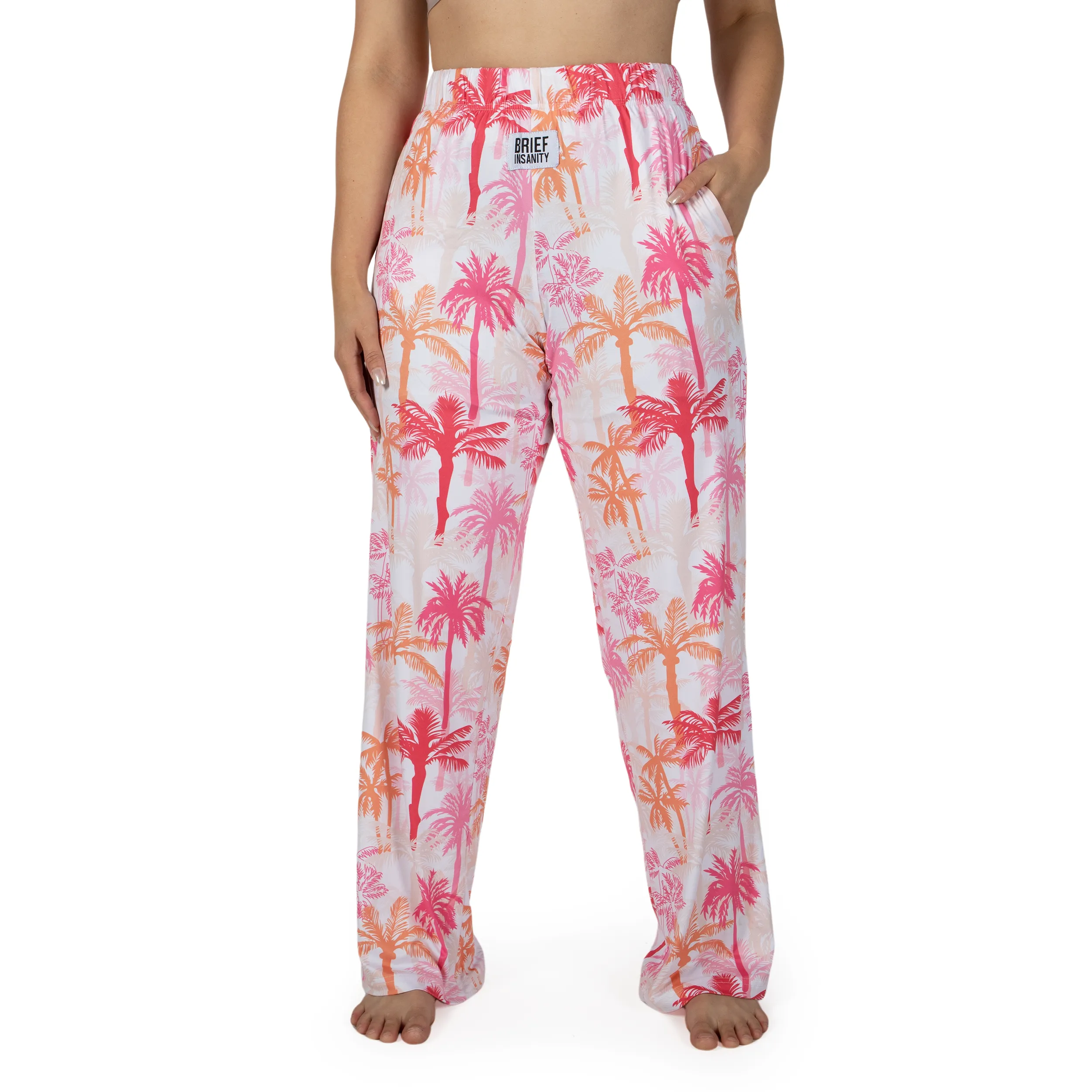 Pink Palm Tree Lounge Pants