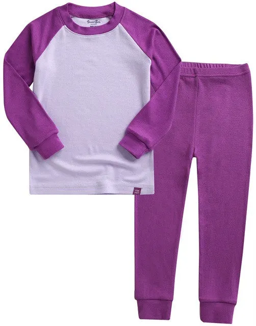 Purple Modal Raglan Long Sleeve Pajama