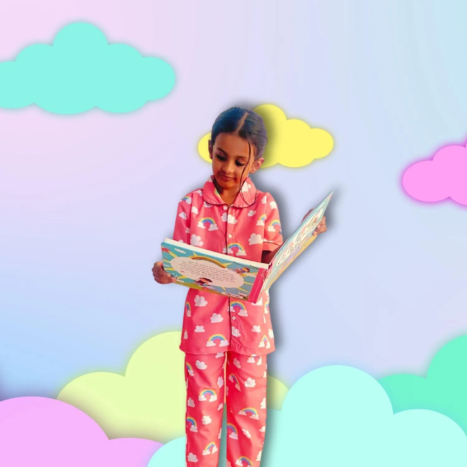 Rainbow Cloud Pajama Set