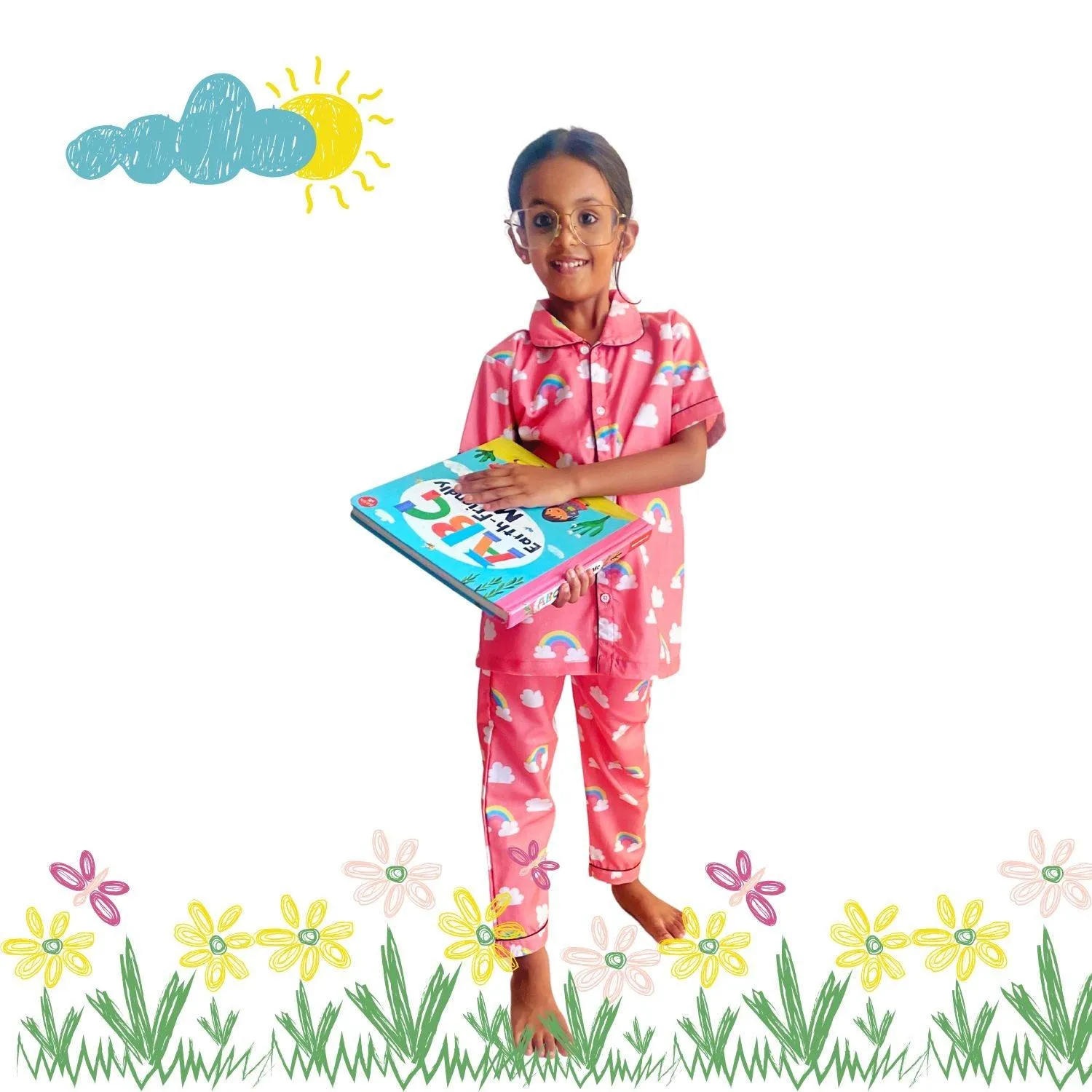 Rainbow Cloud Pajama Set