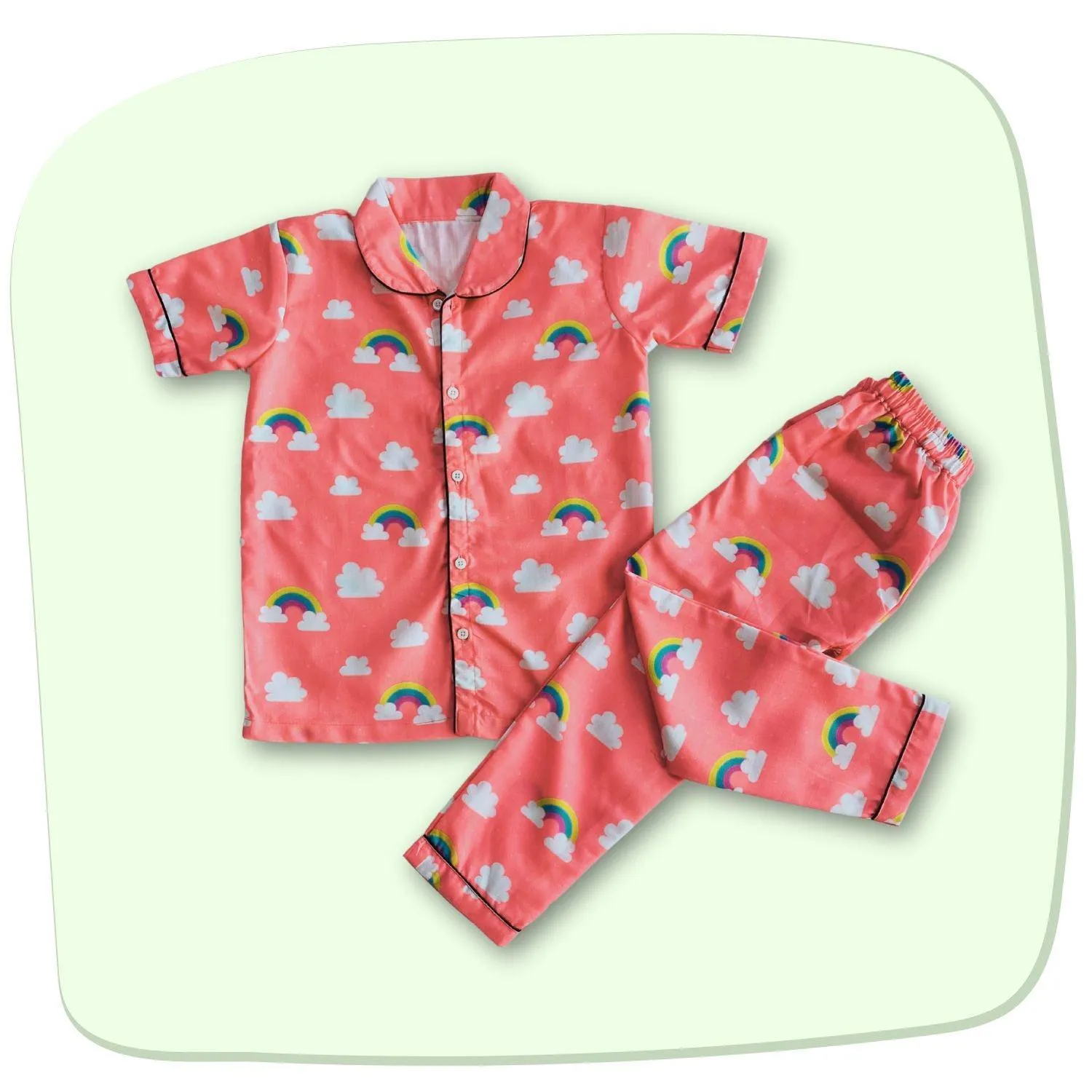 Rainbow Cloud Pajama Set