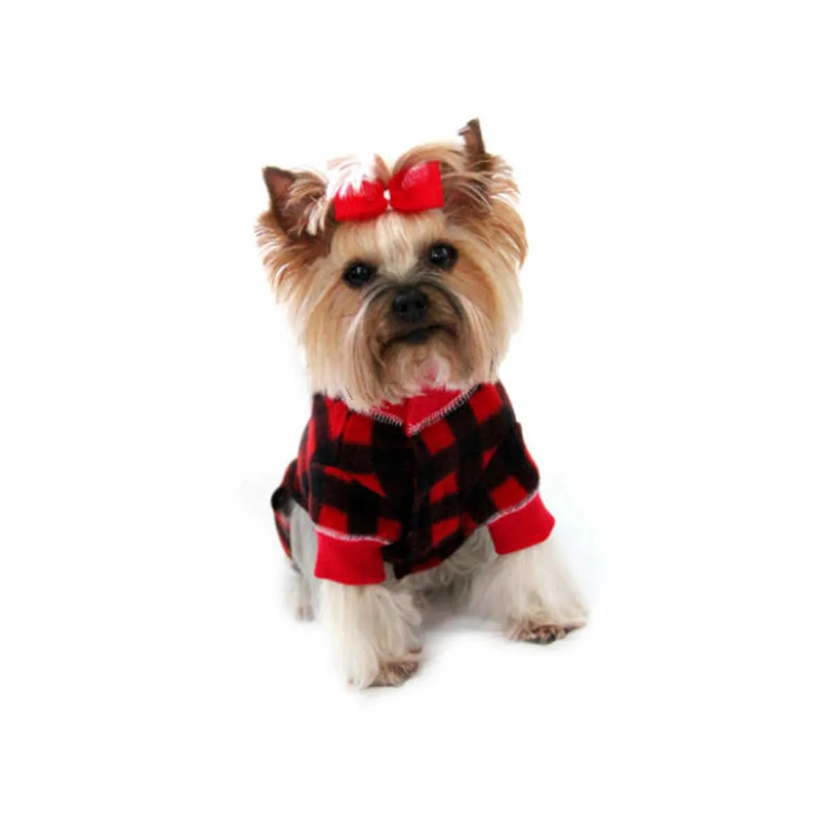 Red Lumberjack Dog Pajama