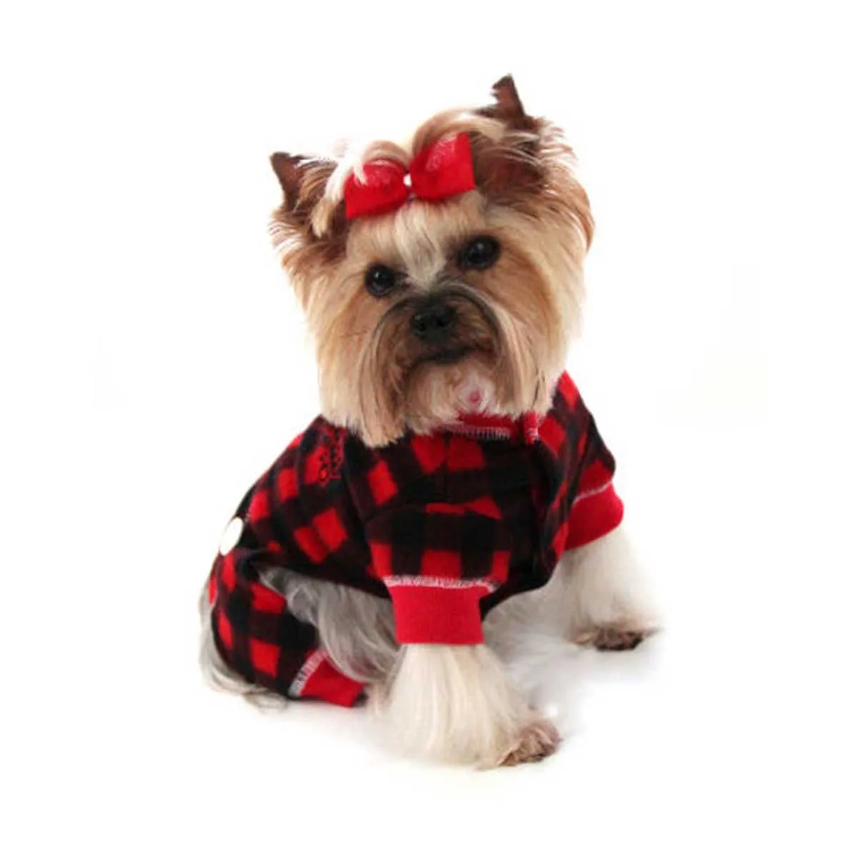 Red Lumberjack Dog Pajama