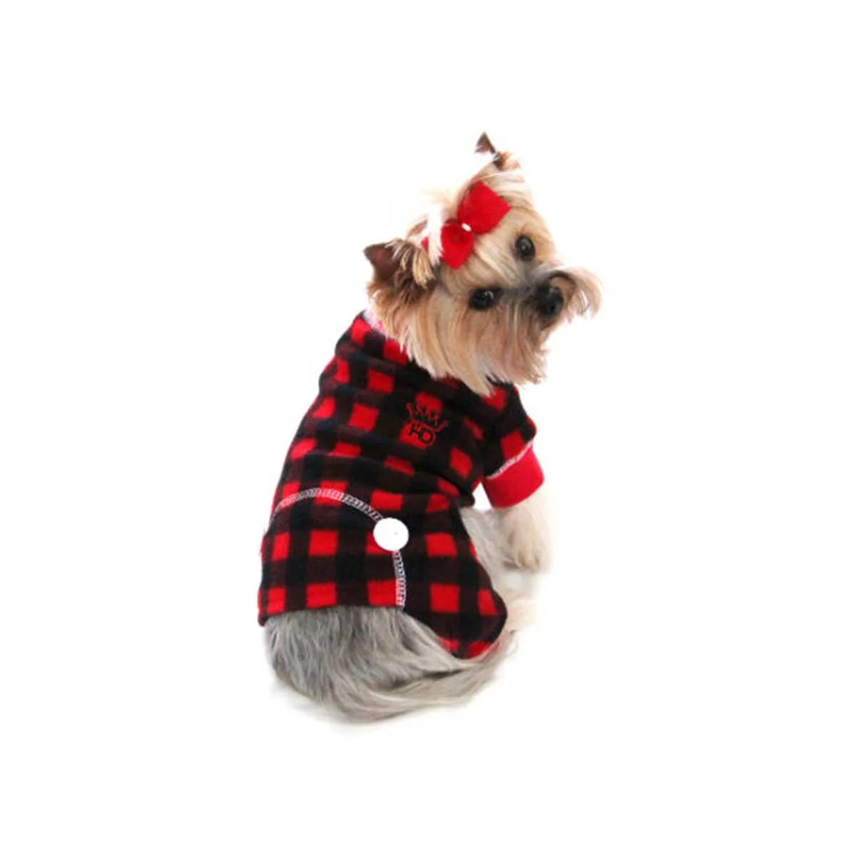 Red Lumberjack Dog Pajama