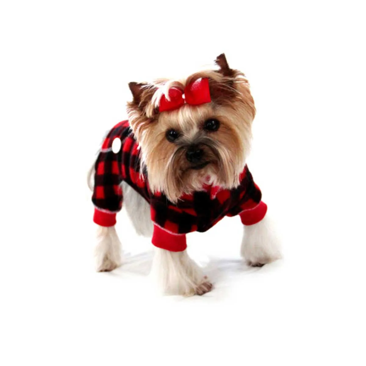 Red Lumberjack Dog Pajama