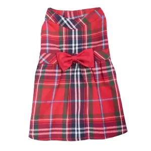 Red Plaid Dog Dress