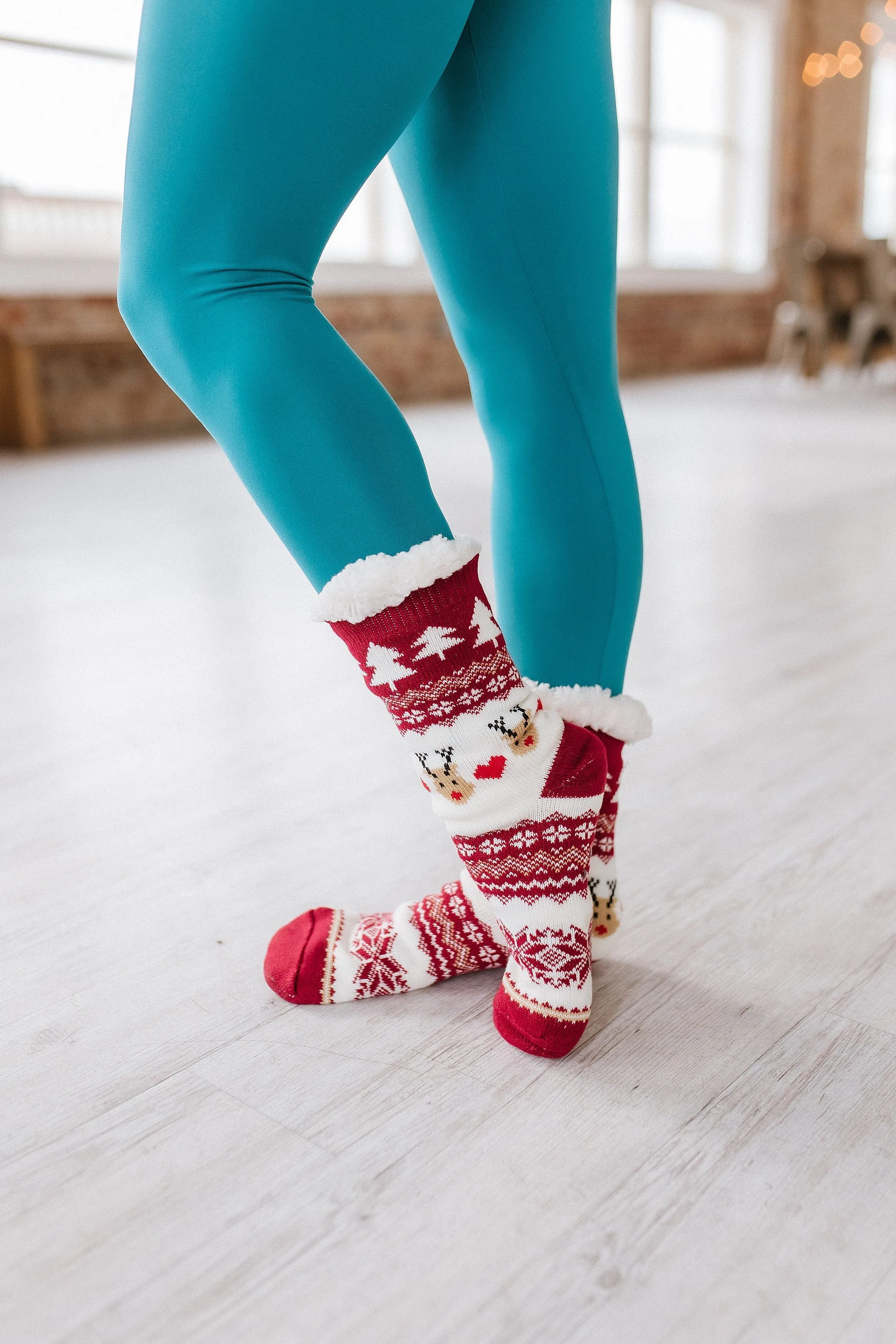 Red Reindeer Socks | PRE ORDER