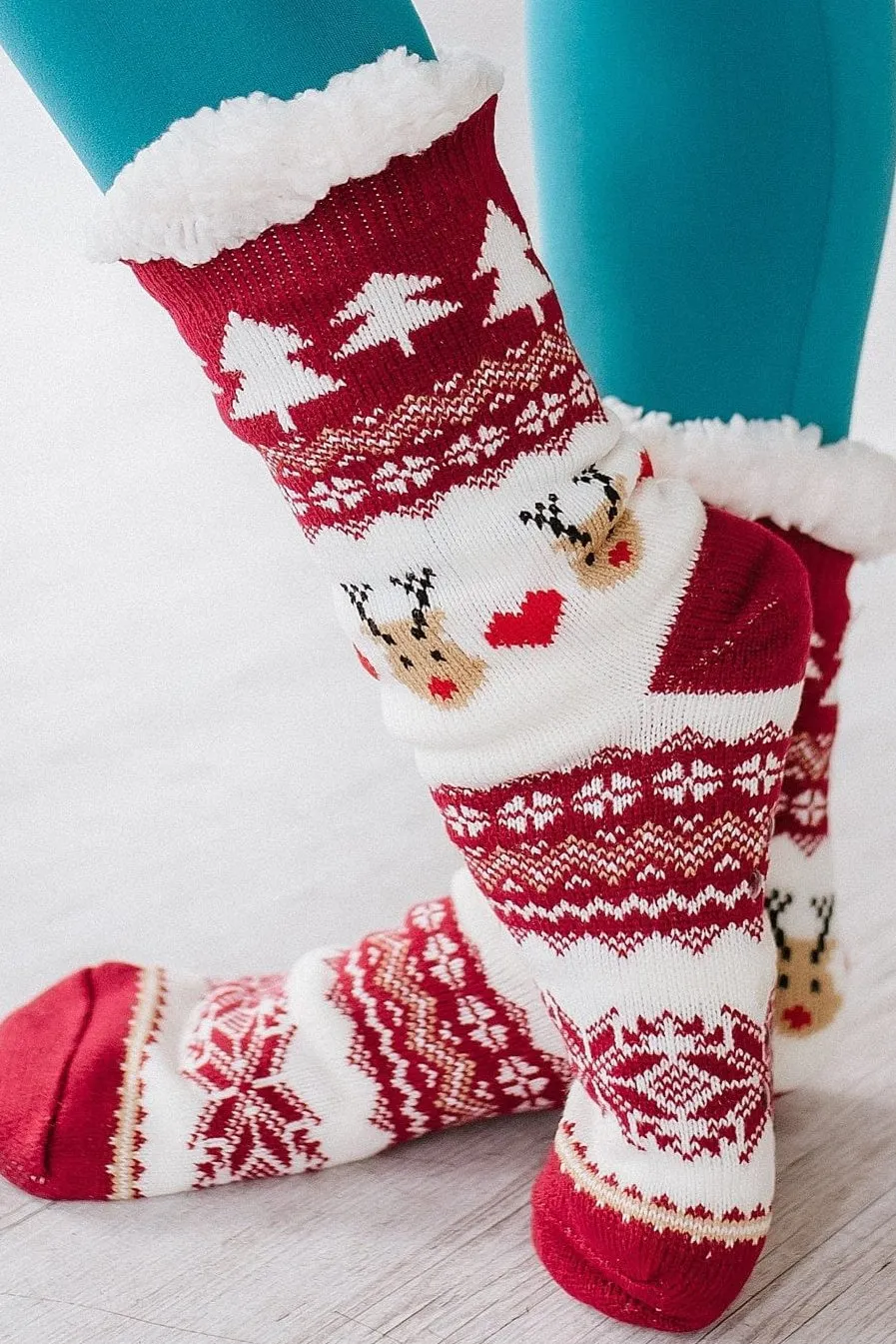 Red Reindeer Socks | PRE ORDER