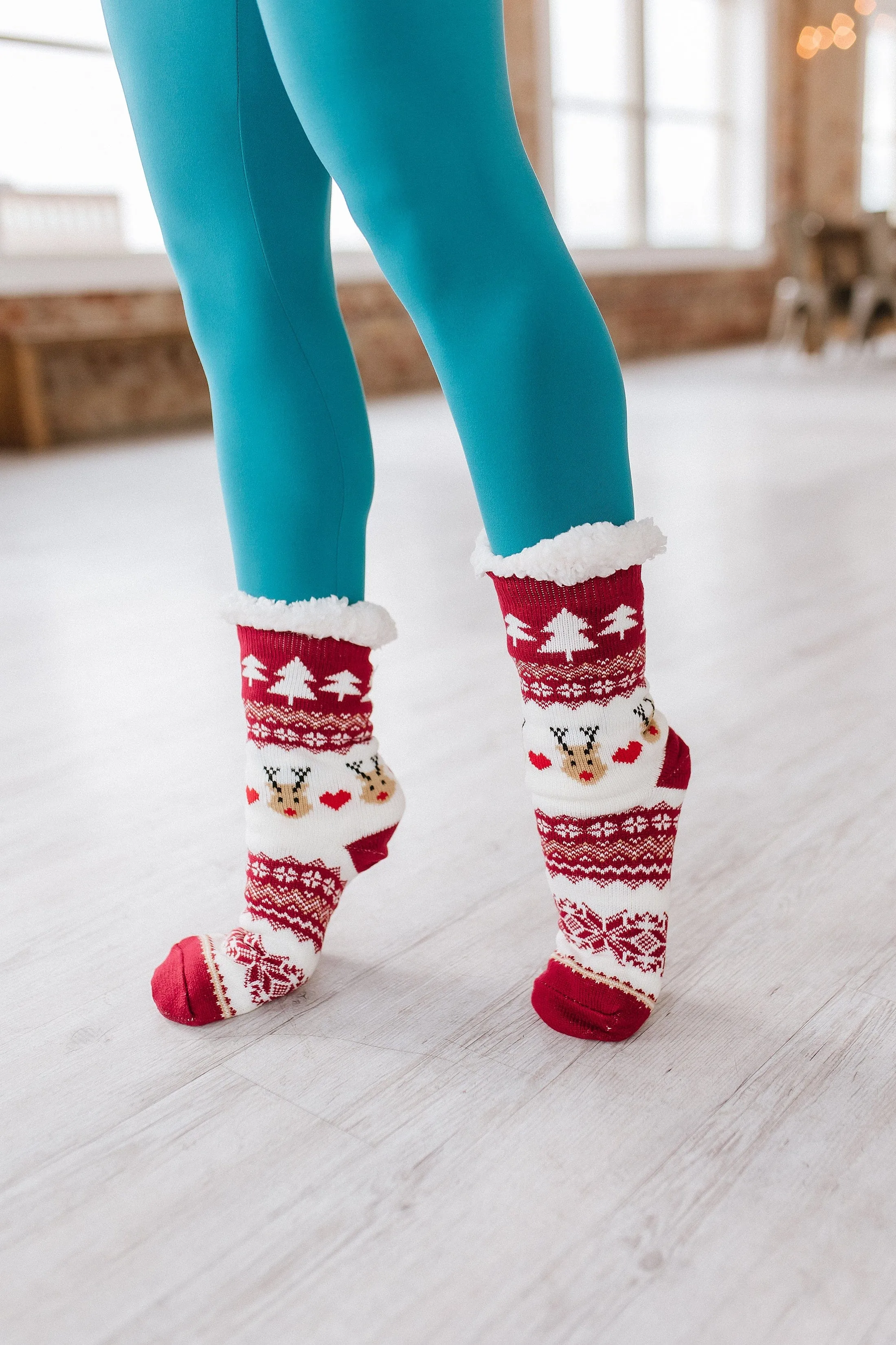 Red Reindeer Socks | PRE ORDER