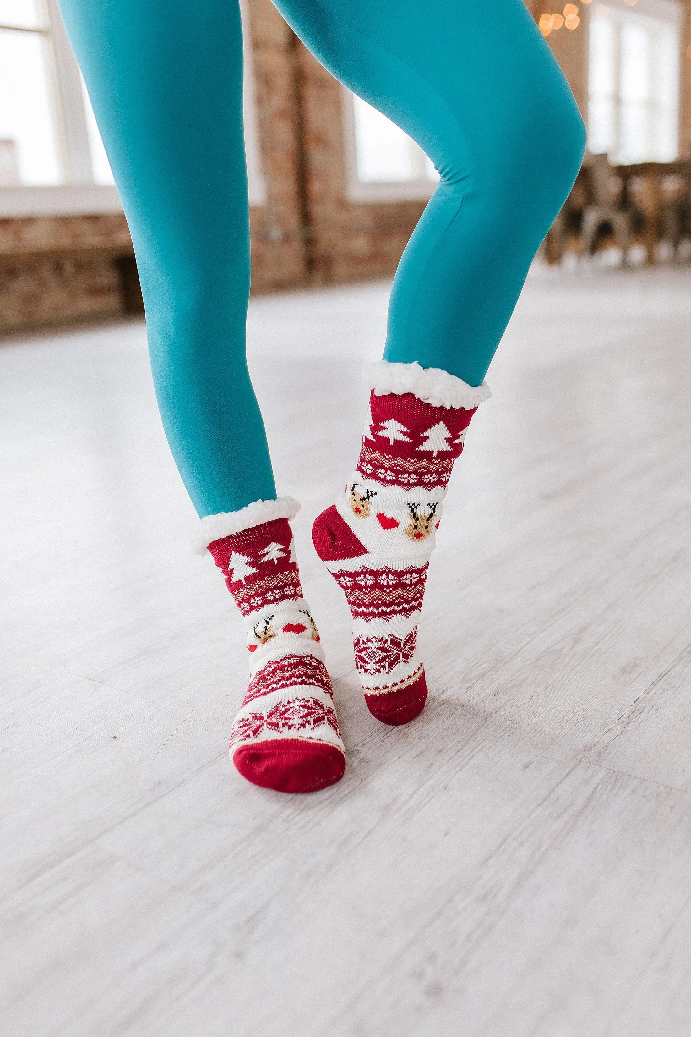 Red Reindeer Socks | PRE ORDER