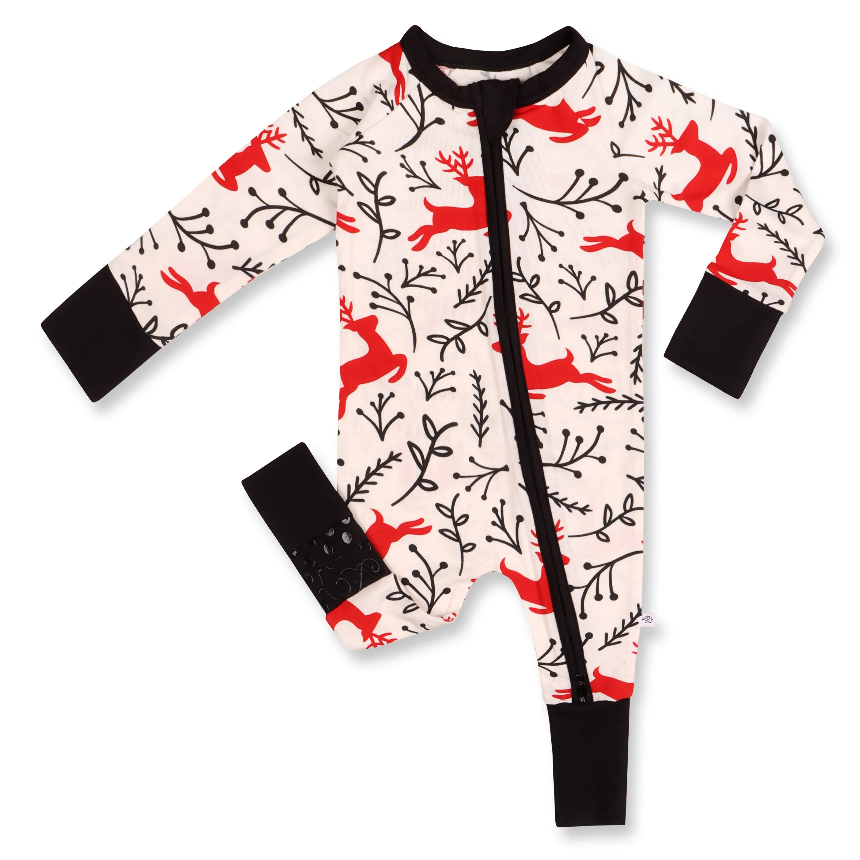 Reindeer Reign Convertible Zipper Pajamas