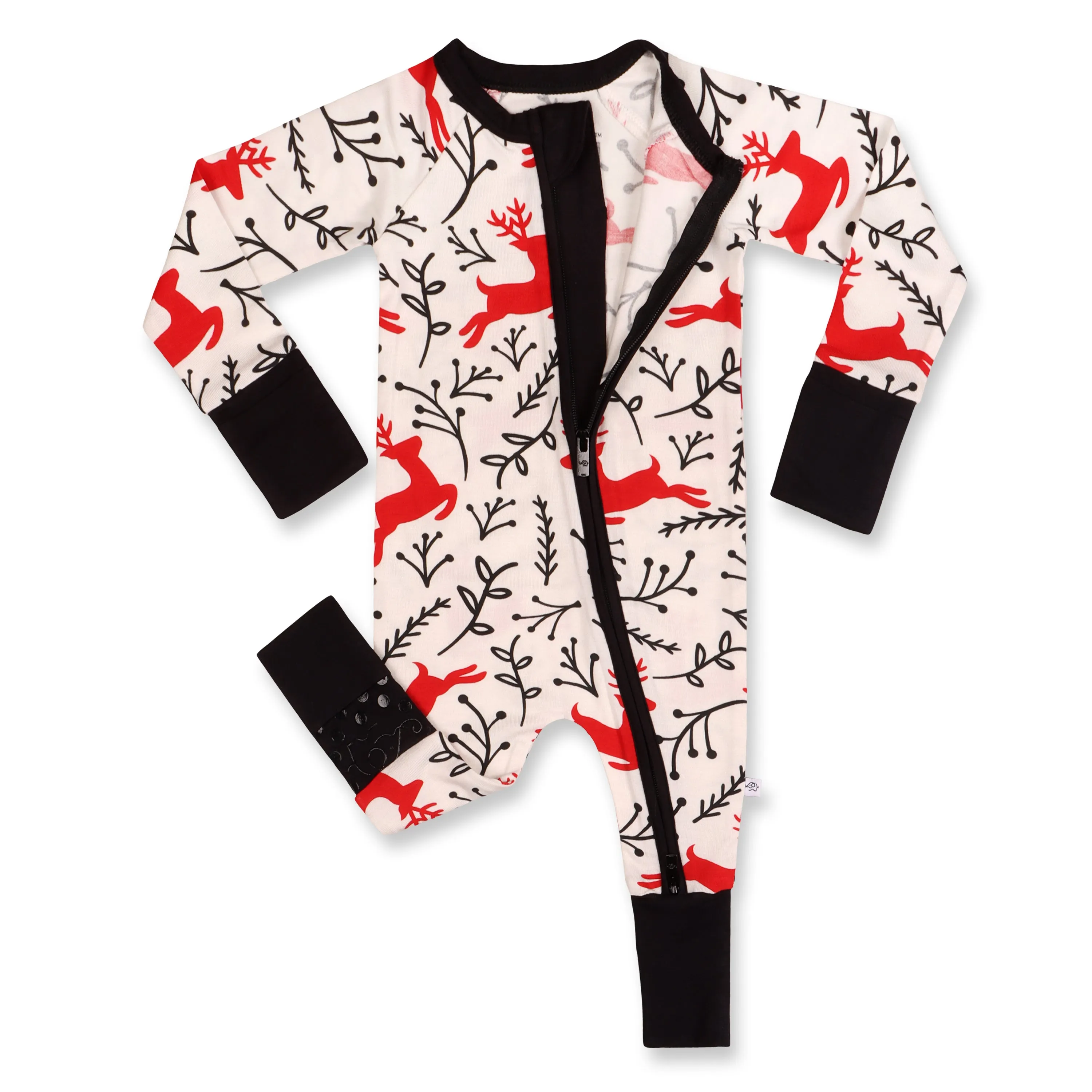 Reindeer Reign Convertible Zipper Pajamas