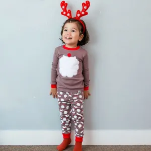 Santa Brown Long Sleeve Pajama