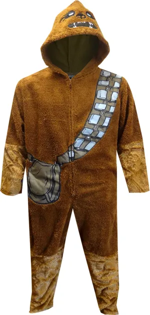 Star Wars Dress Like Chewbacca Hooded Union Suit Pajama