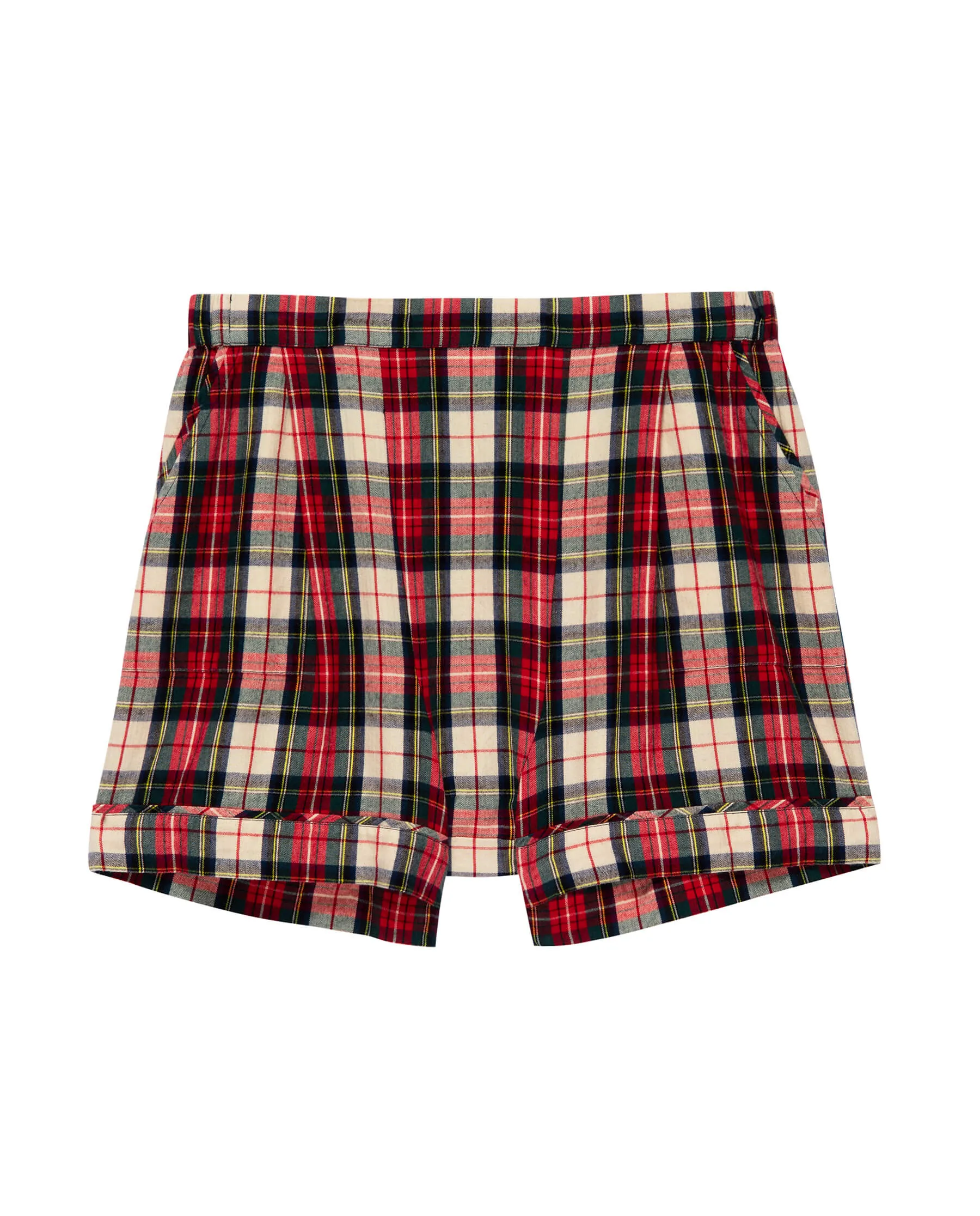 The Square Pajama Short. -- Winter Cabin Plaid