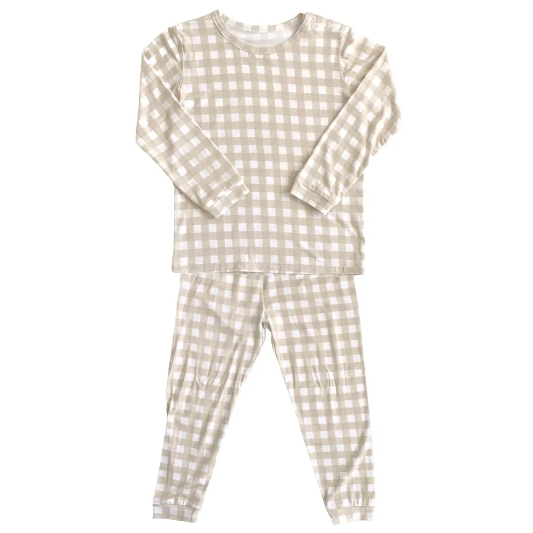 Toddler Pajama Set in Gingham