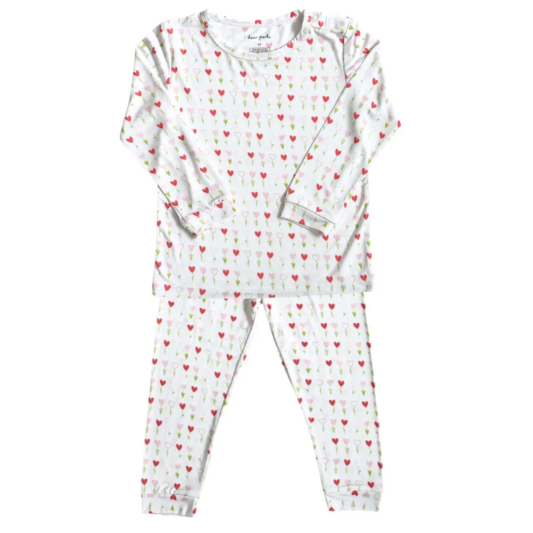 Toddler Pajama Set in Growing Love